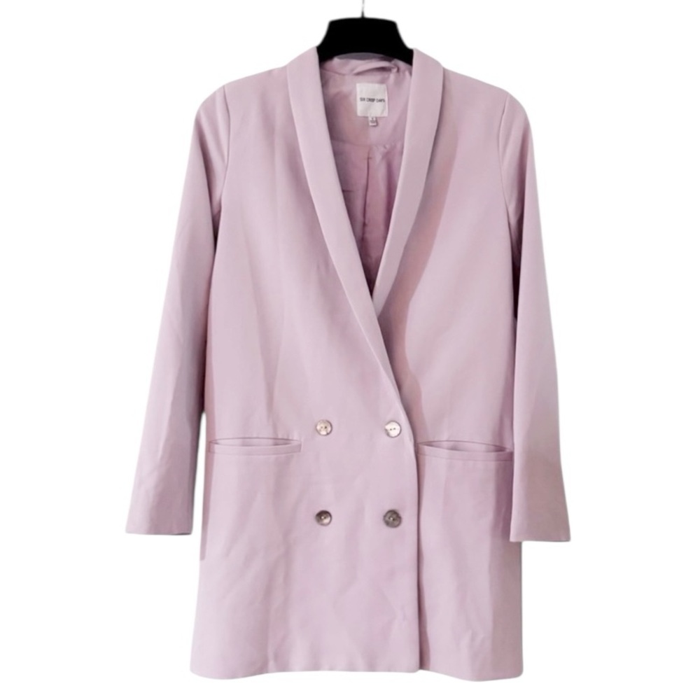 Six Crisp Days Double Breasted Boyfriend Blazer